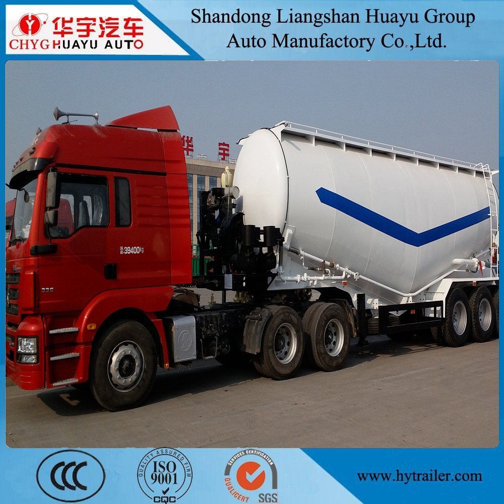 40 45cbm Bulk Cement Fly Ash/Flour Powder Material Transport Tank Tanker Semi Trailer