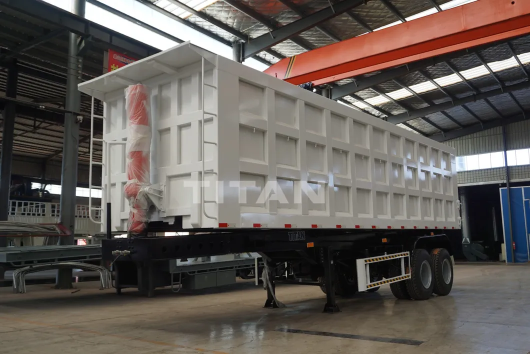 40 Cubic Meter Side Tipper Trailer Semi Dump Trailers Tipping Trailer for Sale