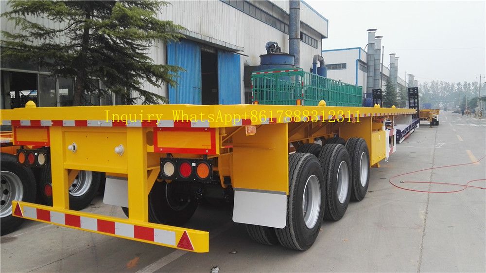 40 FT New Used Flatbed Trailers From Trailer Manufacturing Factory
