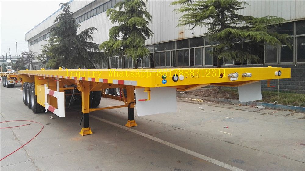 40 FT New Used Flatbed Trailers From Trailer Manufacturing Factory
