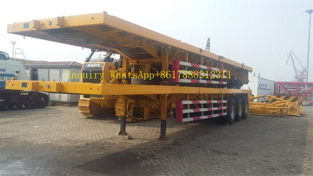 40 FT New Used Flatbed Trailers From Trailer Manufacturing Factory