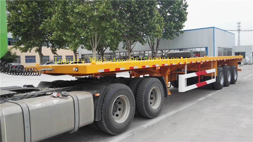 40 FT New Used Flatbed Trailers From Trailer Manufacturing Factory