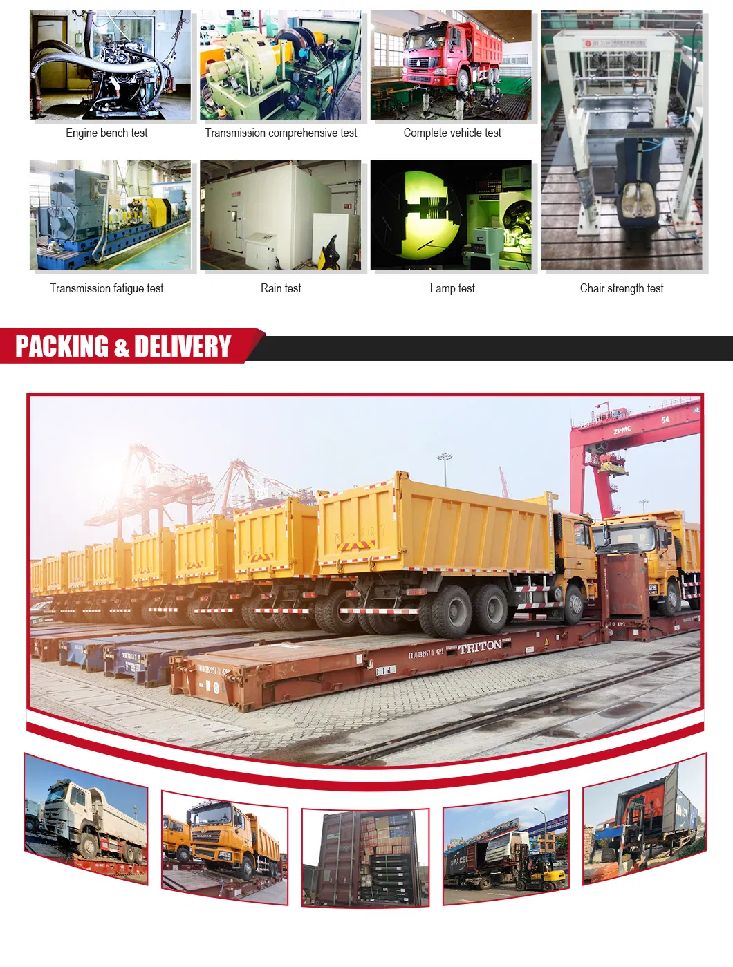 40FT Tri-Axle Heavy Duty Cargo Truck Utility Semi Trailer Truck Trailer