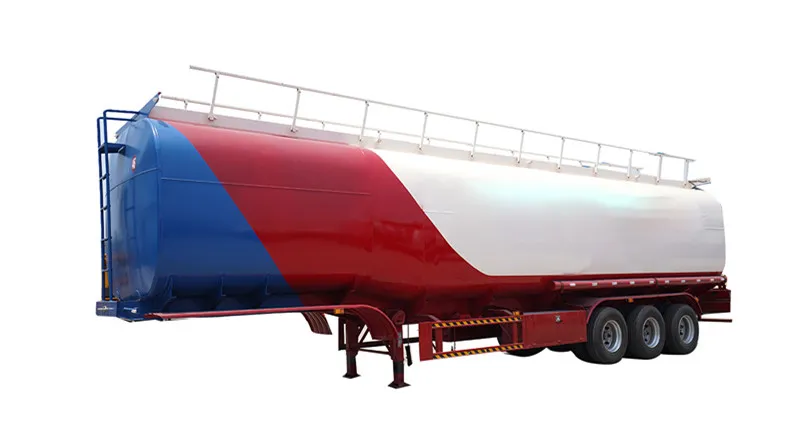 42m3 Aluminum Alloy Oil Transport Semi-Trailer/Fuel Tanker with Low Price