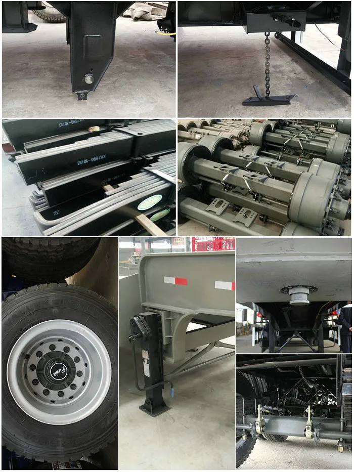 44FT 4 Axles Flatbed Container Semi Trailer