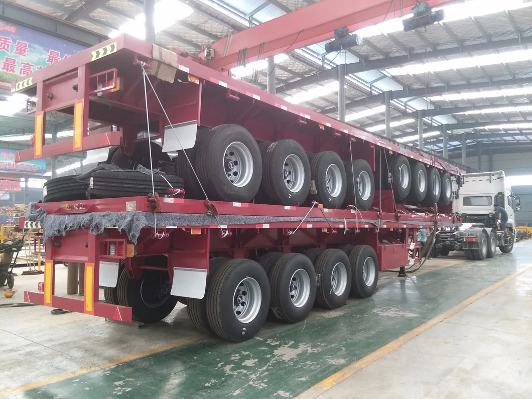 44FT 4 Axles Flatbed Container Semi Trailer