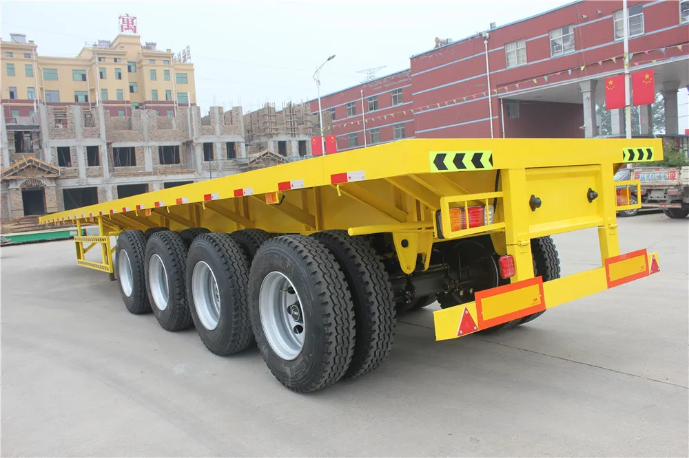 44FT 4 Axles Flatbed Container Semi Trailer