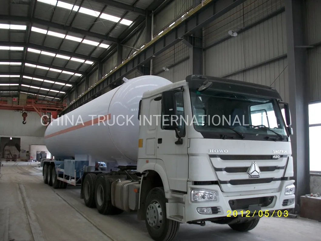 50m3 Sinotruk HOWO LPG 24tons Tank Semi-Trailer for Sale