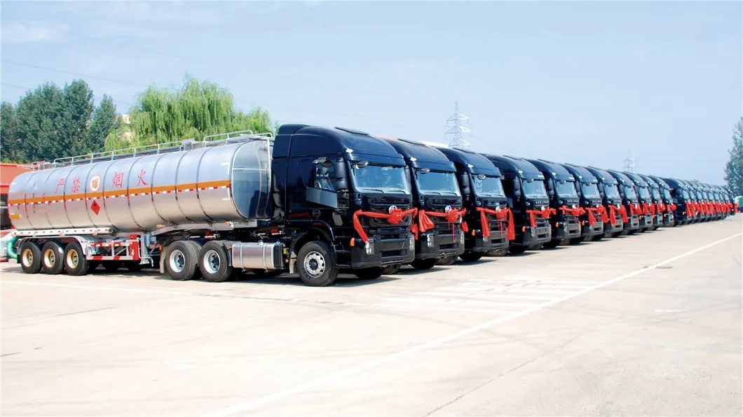 54000L 4 Axles Lift Fuel Tanker Trailer Fuel Oil Tanker Transport Trailer for Sale