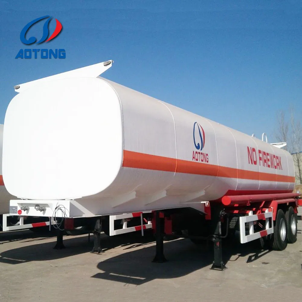 54000L 4 Axles Lift Fuel Tanker Trailer Fuel Oil Tanker Transport Trailer for Sale