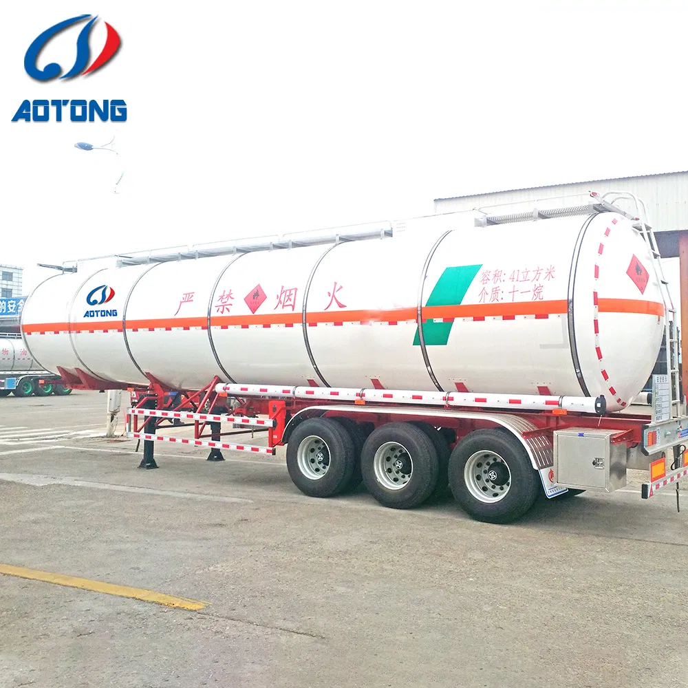 54000L 4 Axles Lift Fuel Tanker Trailer Fuel Oil Tanker Transport Trailer for Sale