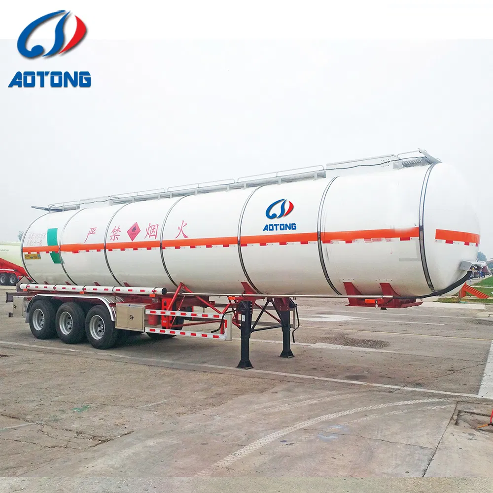 54000L 4 Axles Lift Fuel Tanker Trailer Fuel Oil Tanker Transport Trailer for Sale