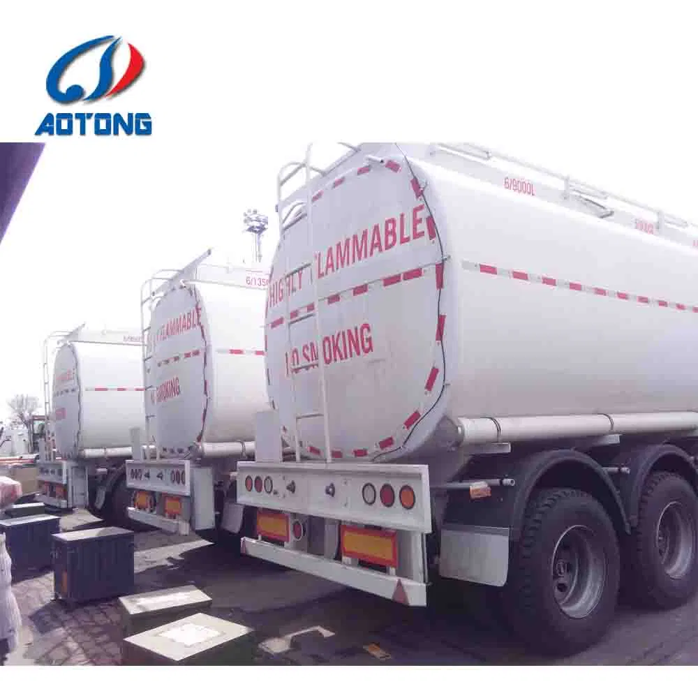 54000L 4 Axles Lift Fuel Tanker Trailer Fuel Oil Tanker Transport Trailer for Sale
