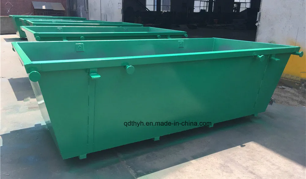 5cbm Stackable Square Steel Advertising Garbage Waste Skip Bin