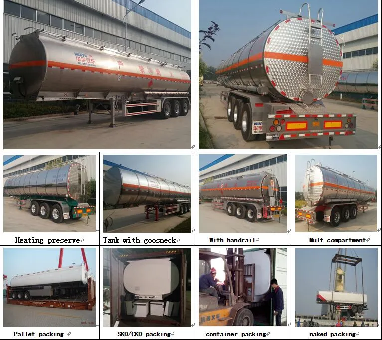 5mm/6mm Thicnkness Oil Tank Semi Trailer