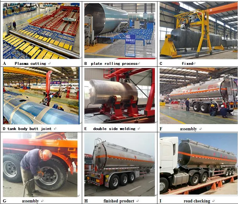 5mm/6mm Thicnkness Oil Tank Semi Trailer