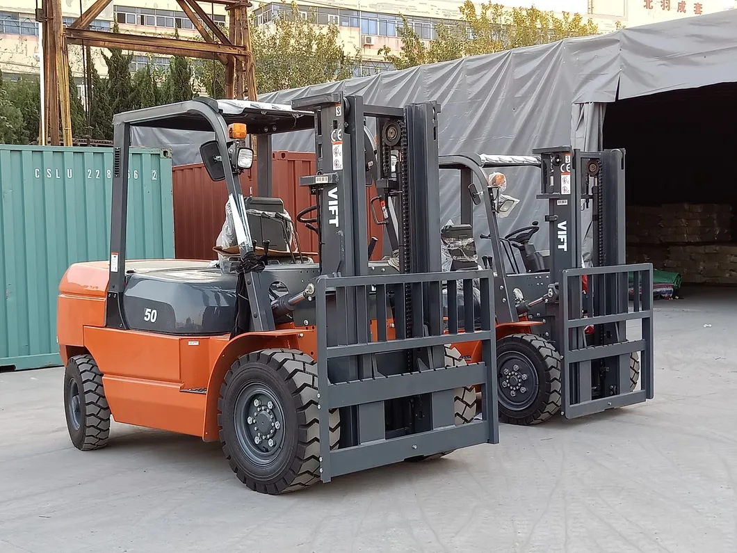 5t Diesel Type Construction Machinery High Strength Forklift for Sale