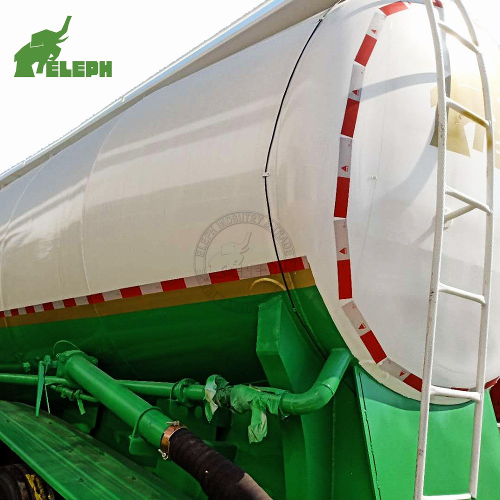 60 M3 3 Axles Powder Flour Cement Tanker Semi Trailer Bulk Powder Tanker