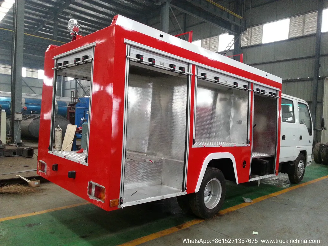 600p Double Cabin Is Zu Fire Truck Nkr Fire Fighting Truck 2500L/3000L for Sale