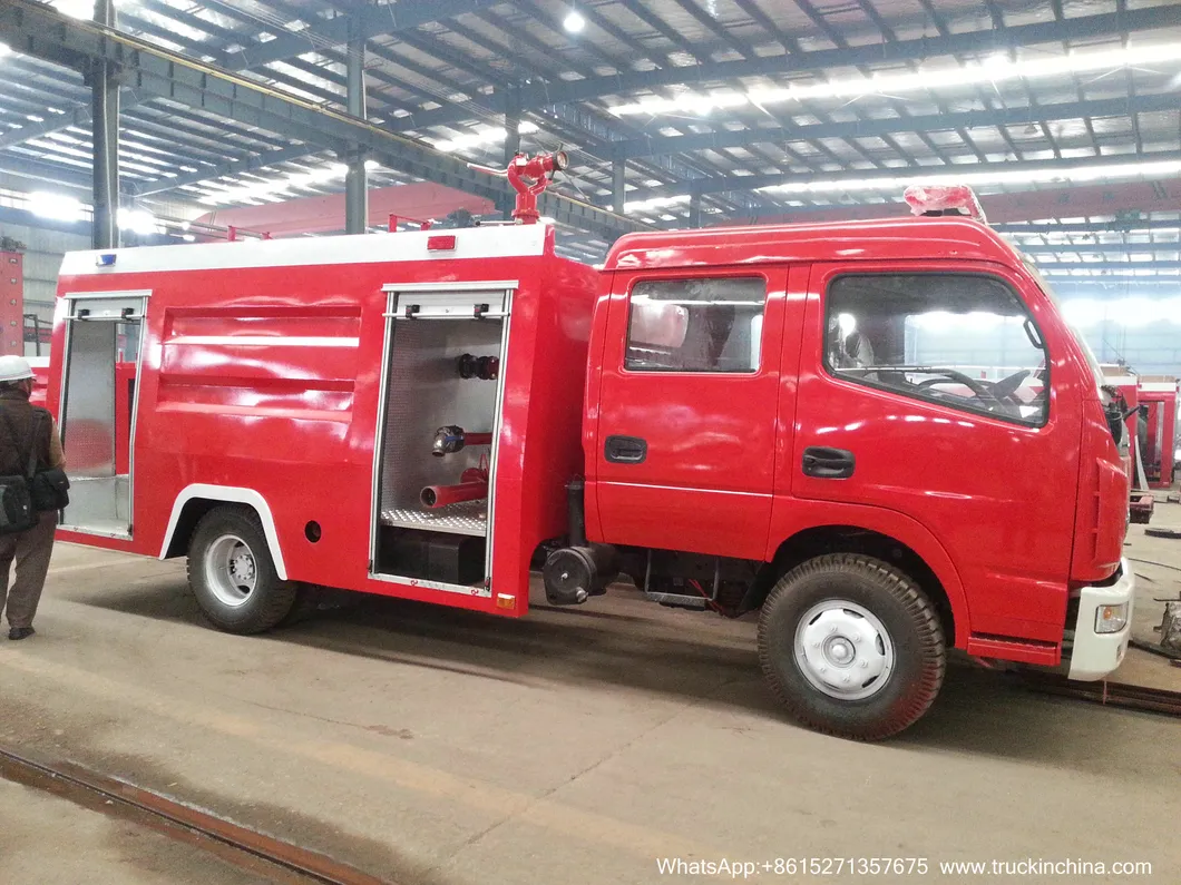 600p Double Cabin Is Zu Fire Truck Nkr Fire Fighting Truck 2500L/3000L for Sale