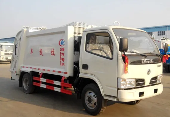 6wheels Dongfeng 8tons 10m3 Garbage Compactor Truck