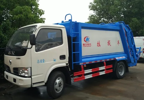 6wheels Dongfeng 8tons 10m3 Garbage Compactor Truck