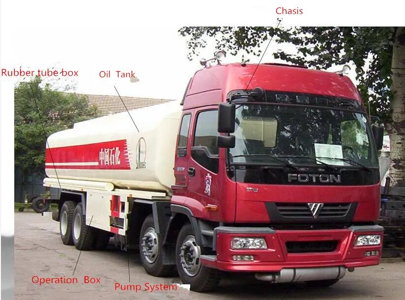 6X4 Oil Fuel Tank Truck 5m3 10m3 15m3 30m3