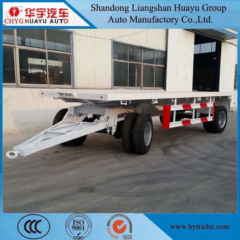 7000 -8000mm Chinese Manufacture Flatbed Full Trailer