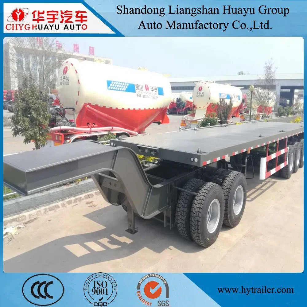 7000 -8000mm Good Quality Flatbed Full Trailer