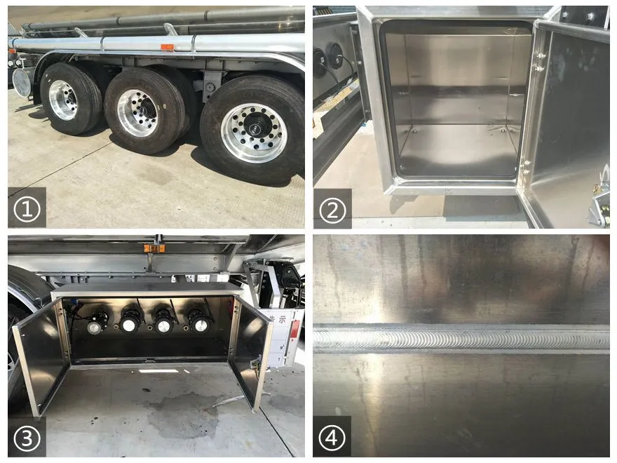 8X4 Fuel Truck 45000L Fuel Tanker Aluminum Fuel Tanker Trailer Saudi