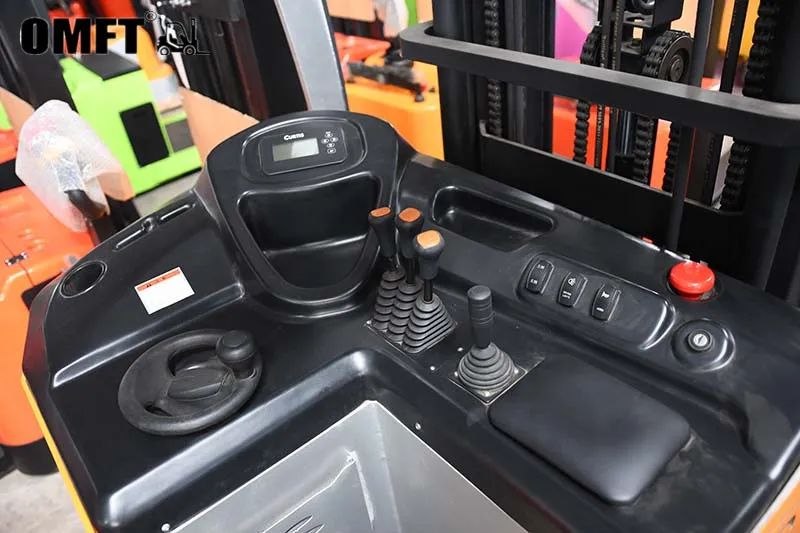 9m 10m Lithium Battery Optional Electric Reach Truck Pallet Stacker Seated Type Reach Forklift for Material Handling