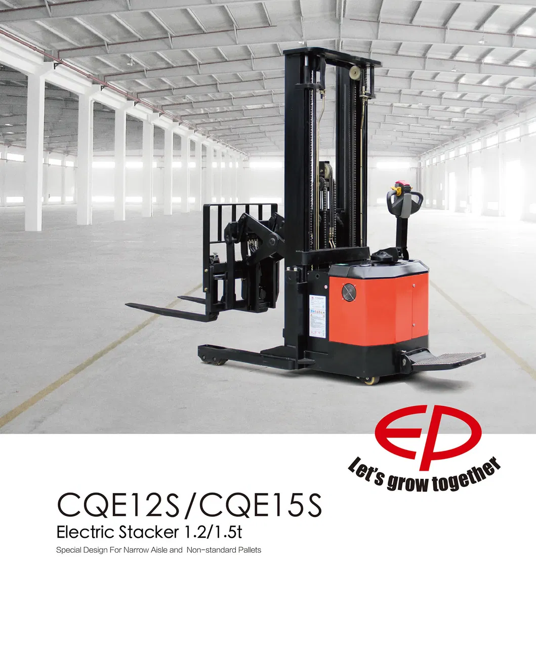 AC Power Narrow Aisle Reach Fork Electric Stacker