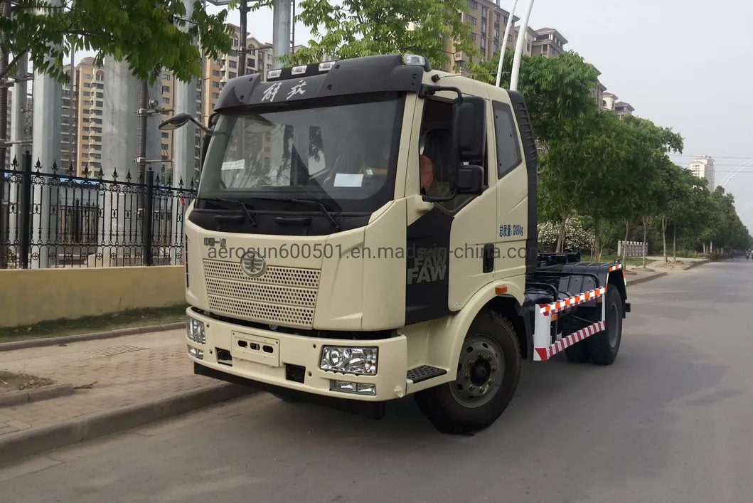 Aerosun 8cbm Cgj5124zxxe5 FAW Arm Type Detachable Container Garbage Compactor Garbage Truck