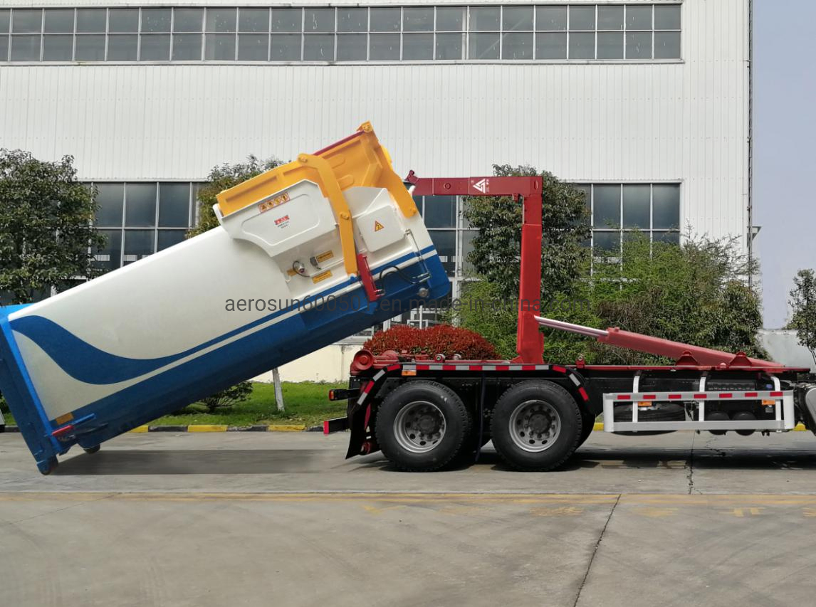 Aerosun 8cbm Cgj5124zxxe5 FAW Arm Type Detachable Container Garbage Compactor Garbage Truck