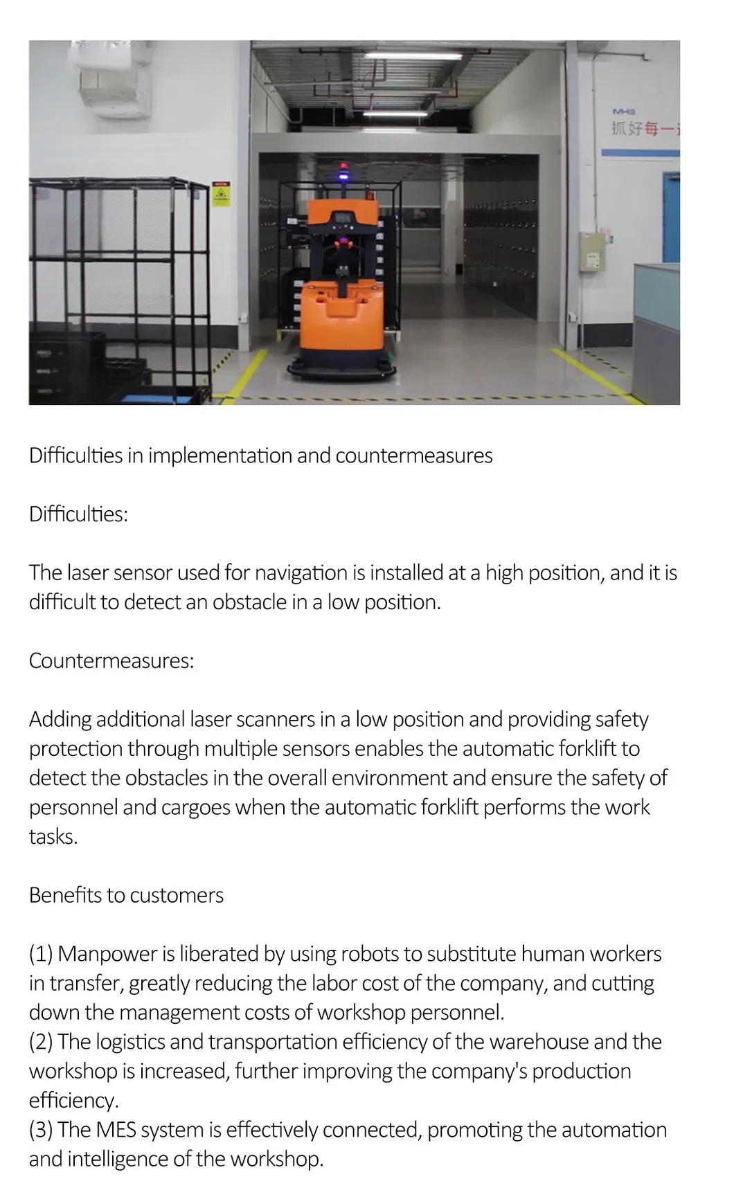 Agv Autonomous Forklift Guided Vehicles for Warehouse