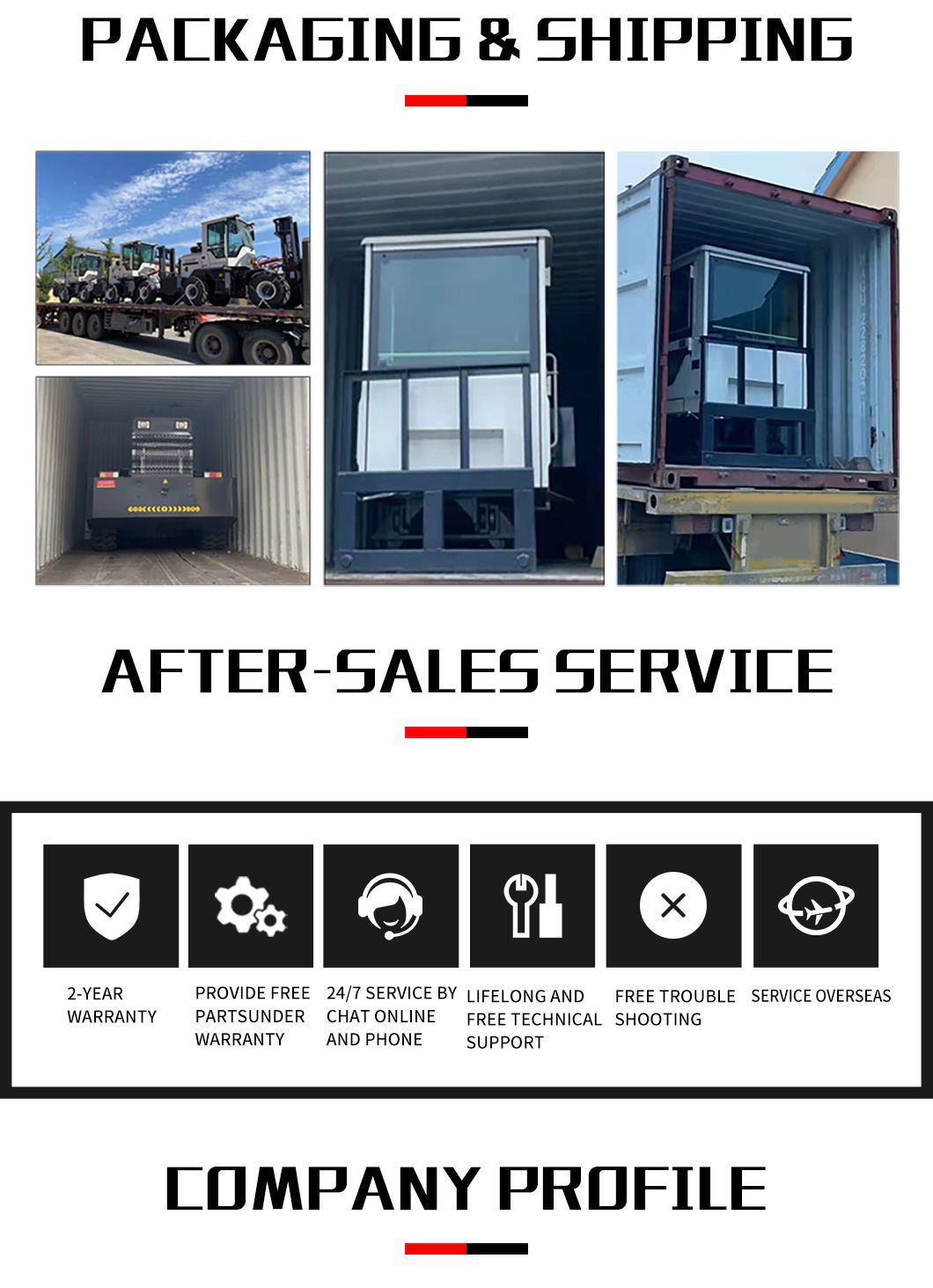 All Terrain 4X4 Mini Foklift Diesel Forklift Truck with Sideshift