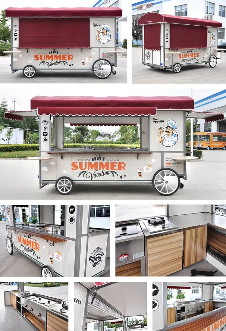 Australian Pop Hot Sales Mobile Street Kitchen Food Trailer