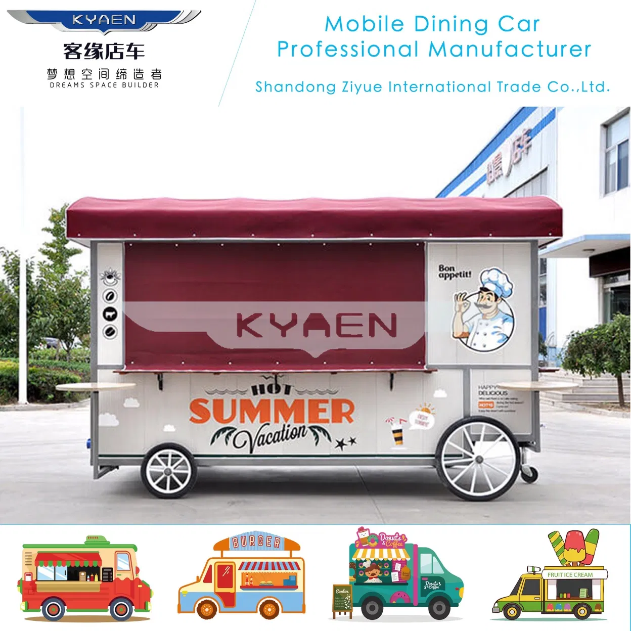 Australian Pop Hot Sales Mobile Street Kitchen Food Trailer