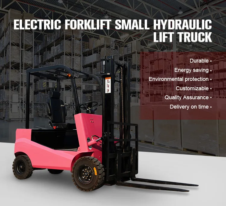 Battery Forklift 1.5 Ton 5 Ton 4 Ton 3.5 Ton 3 Ton 2.5 Ton 2 Ton Electric Forklift with Curtis Controller