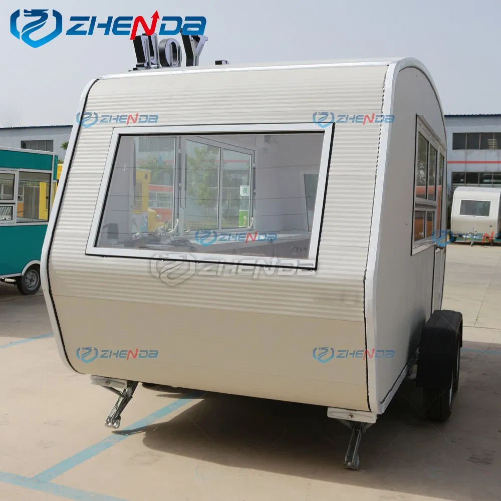 BBQ Kiosk Food Car Towing Street Trailer Equipment Shipping Container Galvanized Car Refrigerated Food Trailer Food Container