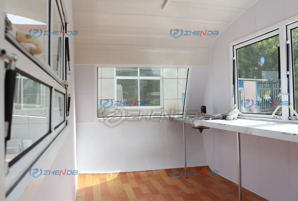 BBQ Kiosk Food Car Towing Street Trailer Equipment Shipping Container Galvanized Car Refrigerated Food Trailer Food Container