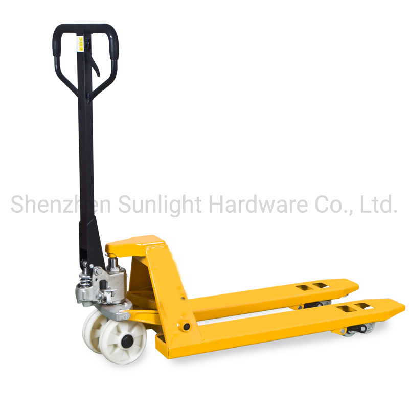 Best Selling 3000kg 6000lbs CE Compliant PU Nylon Wheel Manual Hydraulic Pallet Trolley Jack Hand Pallet Truck