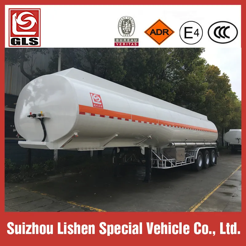 Carbon Steel 50cbm Oil Tank Fuel Tanker Semi Trailer 50000L Tanker Storage