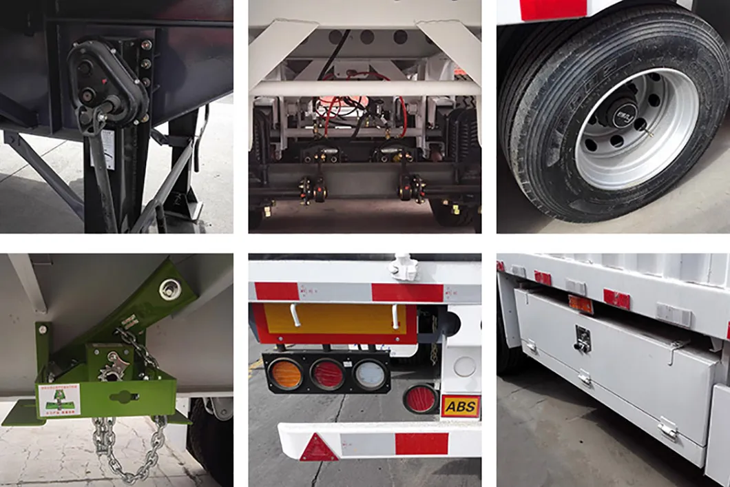 Cement Copper Dropside Wall Flatbed Trucks and Semi Trailers