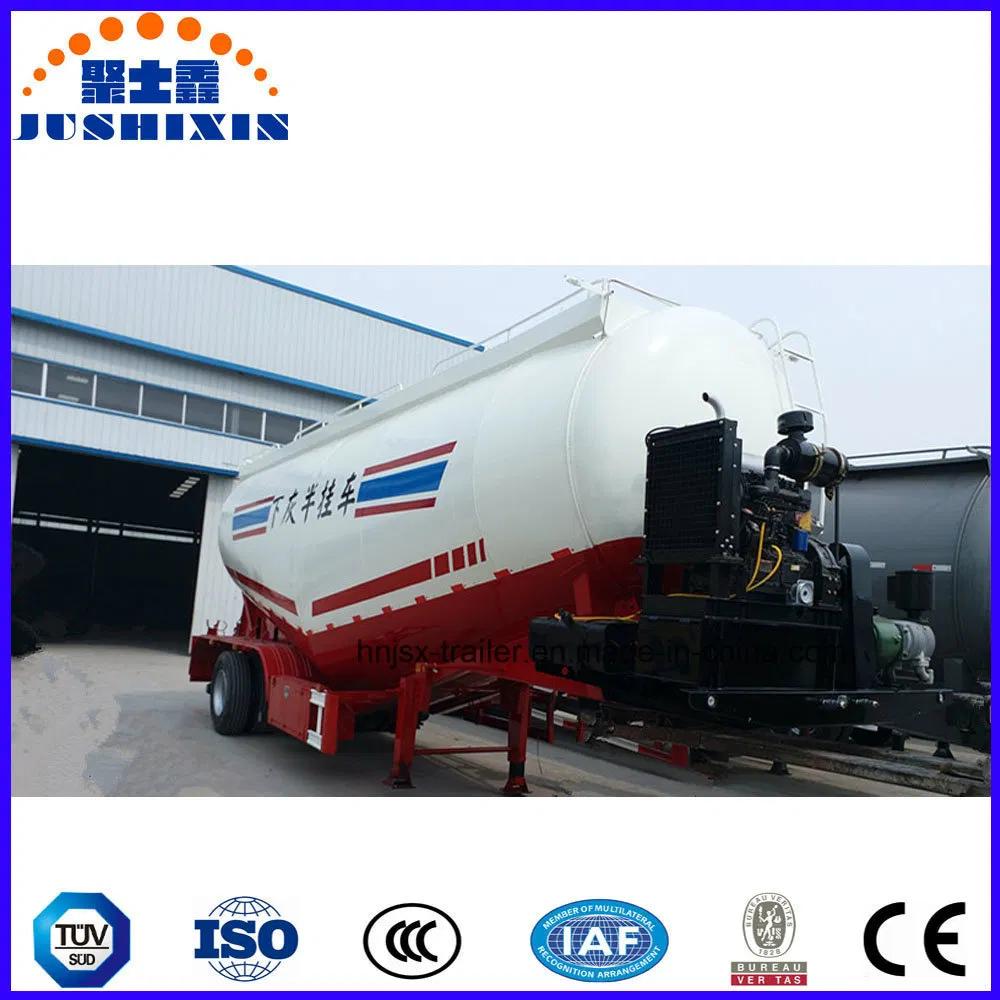 China 45cbm 59t 3axles Bulk Cement Powder Tank Semi Trailer