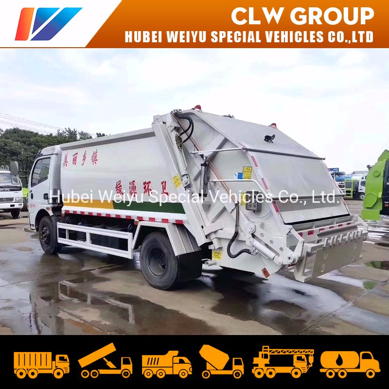 China 4X2 Dongfeng 6 Wheels 4tons 5tons 6tons Compactor Garbage Truck City Waste Treatment Truck
