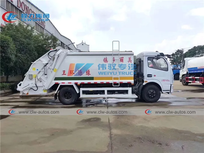 China 4X2 Dongfeng 6 Wheels 4tons 5tons 6tons Compactor Garbage Truck City Waste Treatment Truck