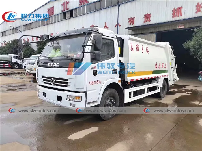 China 4X2 Dongfeng 6 Wheels 4tons 5tons 6tons Compactor Garbage Truck City Waste Treatment Truck