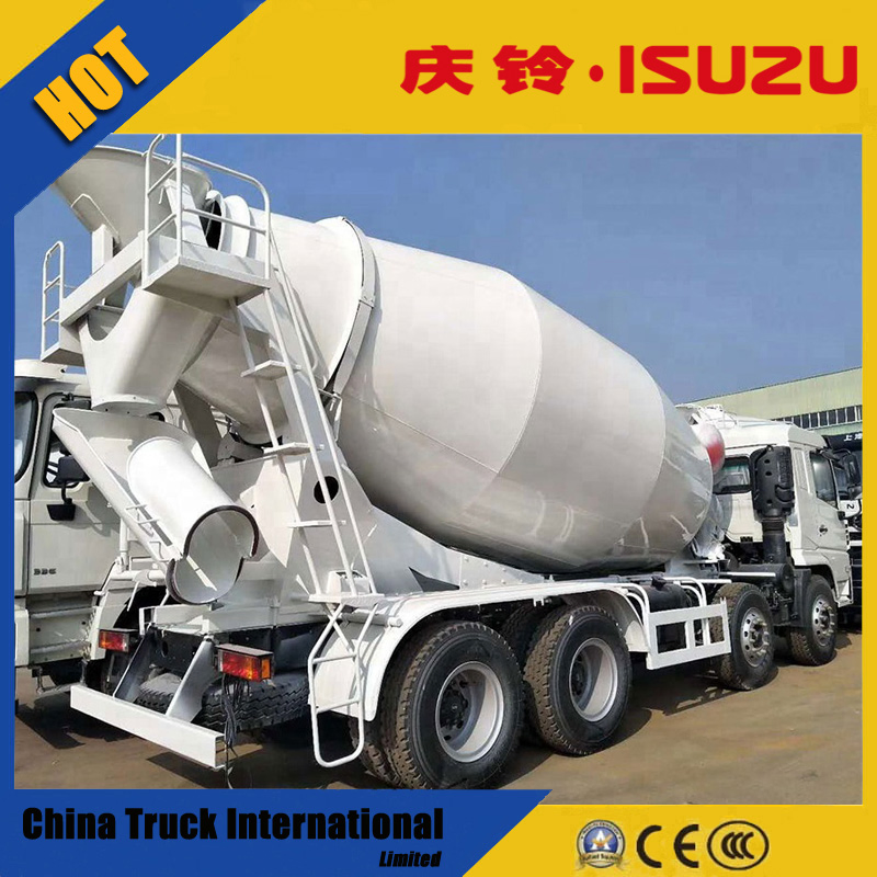 China Isuzu Chassis Qingling 14m3 460HP Cement Mixers