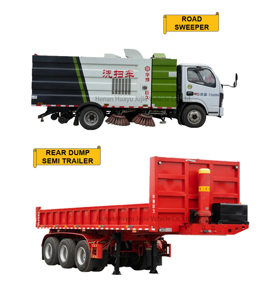 China Manufacture Rear/Side Dump Tipper Semi Truck Trailer